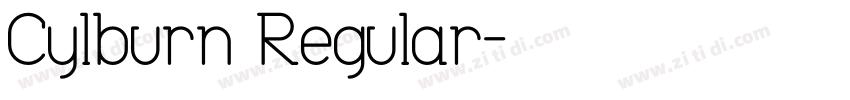 Cylburn Regular字体转换
